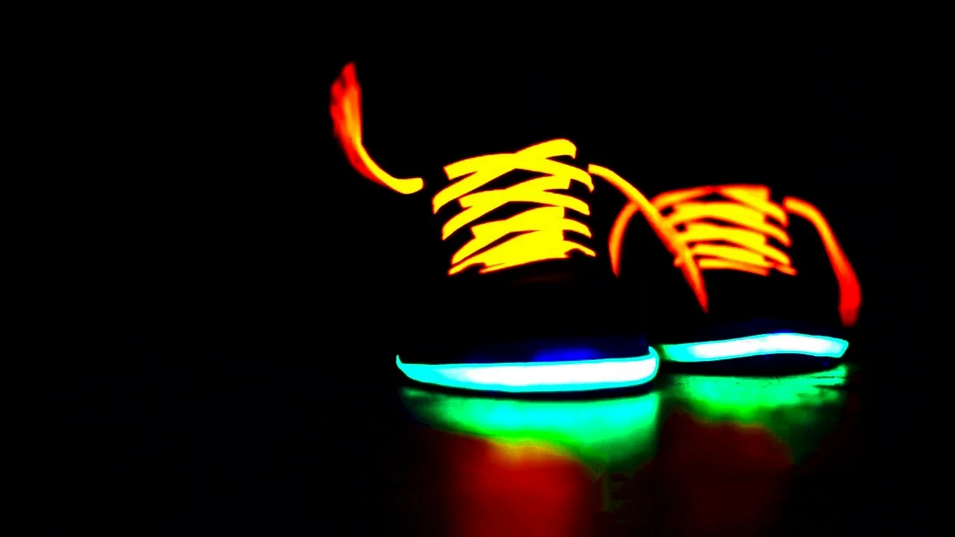 Neon Shoes Wallpaper