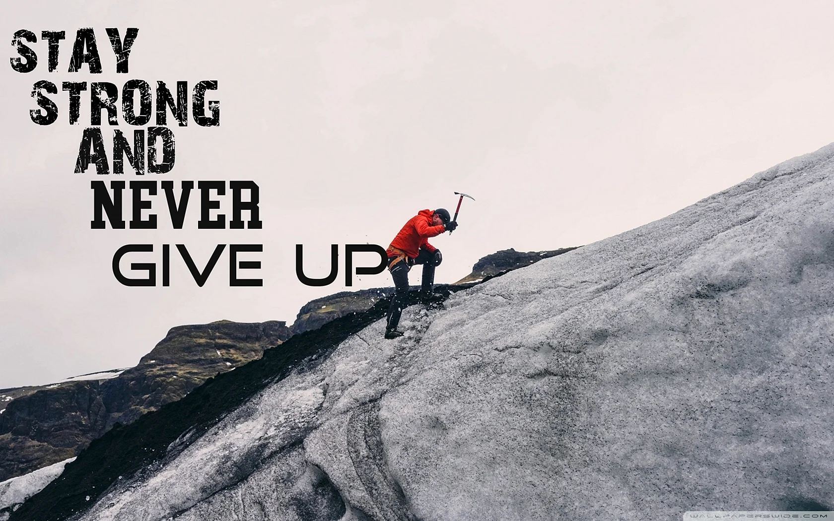 Never Give Up Wallpaper