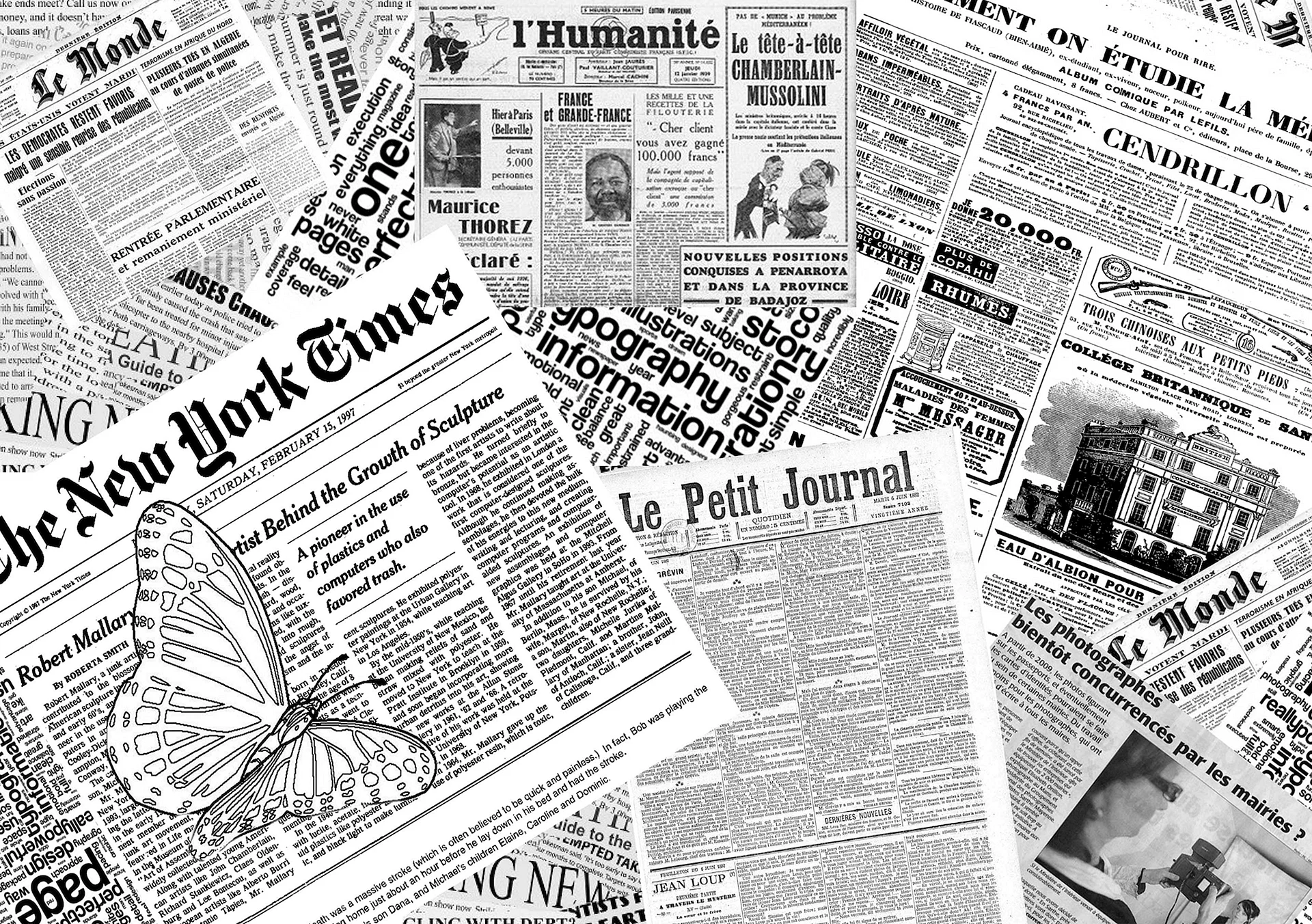 Newspaper Background Wallpaper