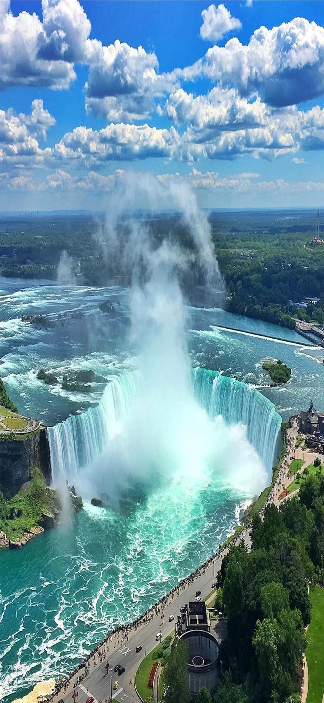 Niagara Sharshara. Wallpaper for iPhone 12 mini