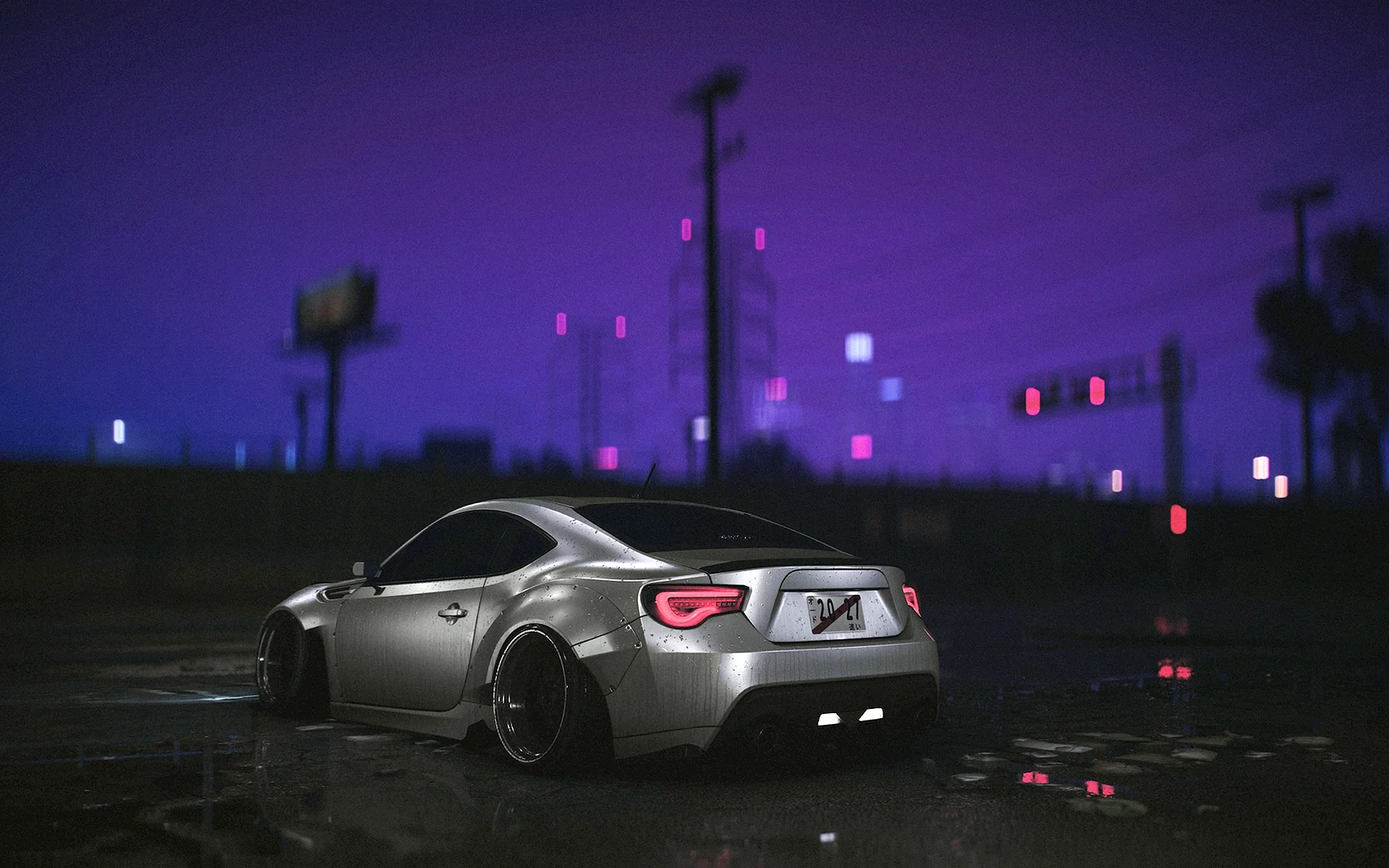Night Car Drift Wallpaper