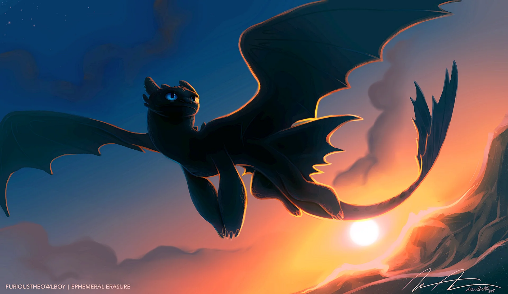 Night Fury Wallpaper