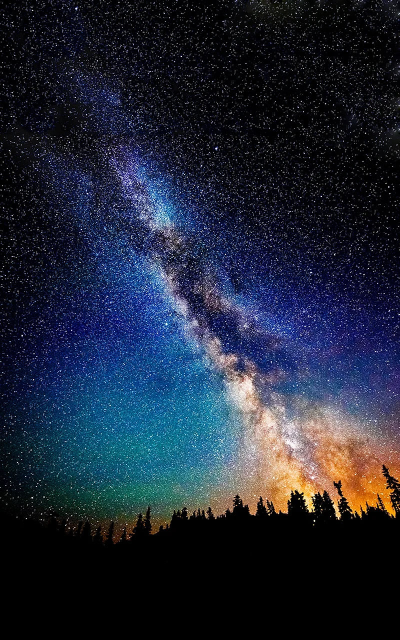 Night Galaxy Milky Way Wallpaper For iPhone