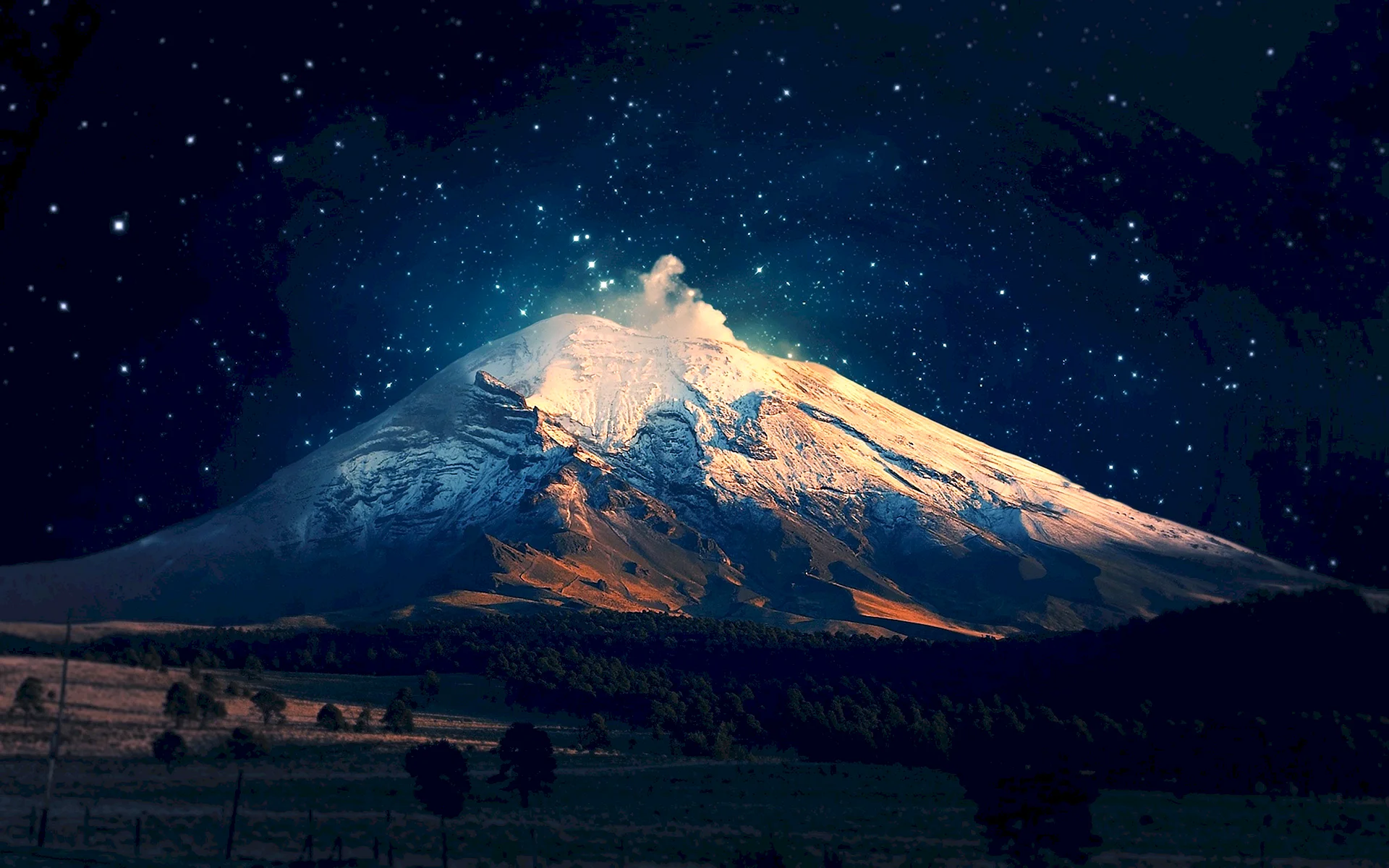 Night Mountain Wallpaper
