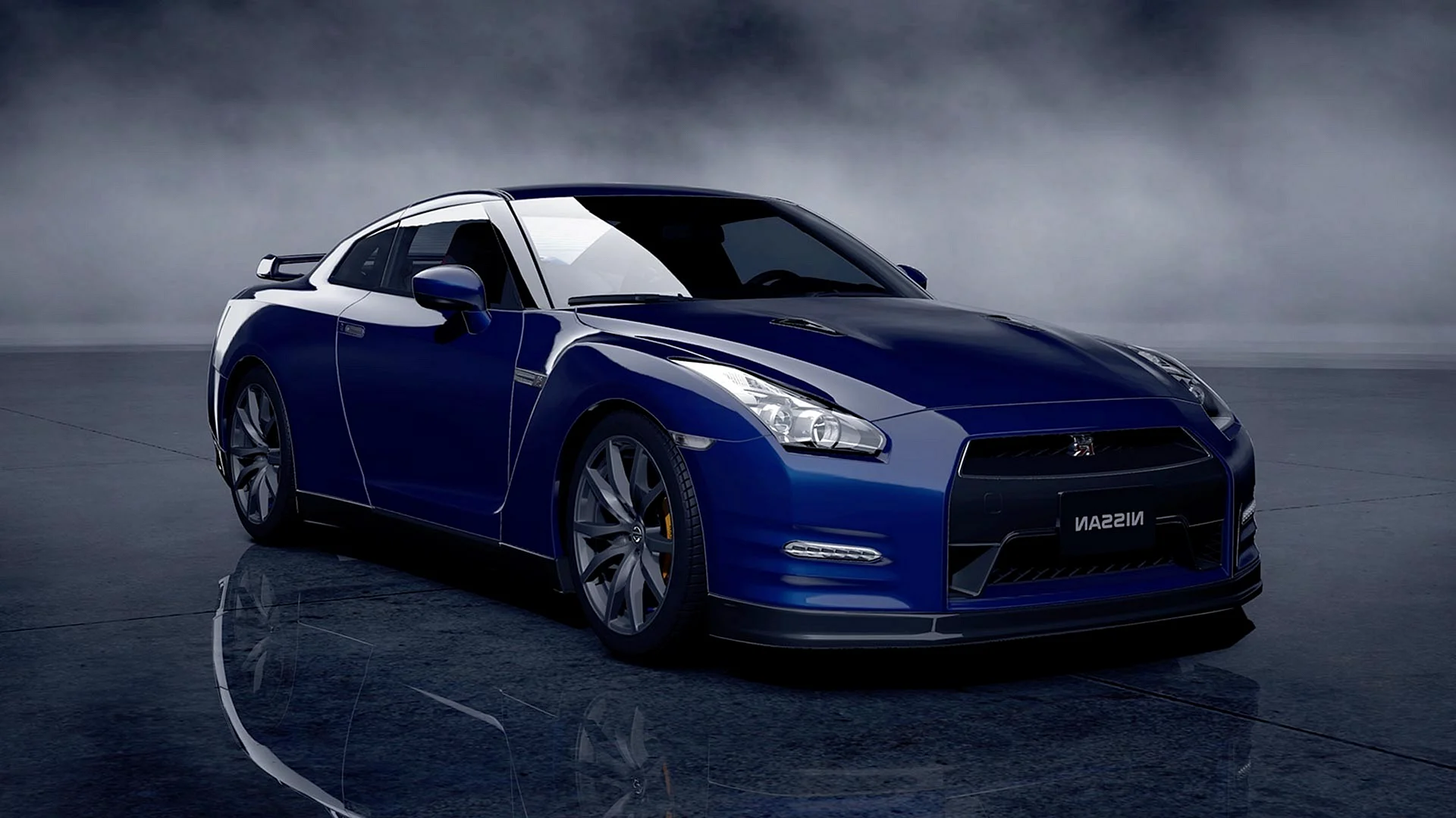 Nissan Gtr R35 Blue Wallpaper