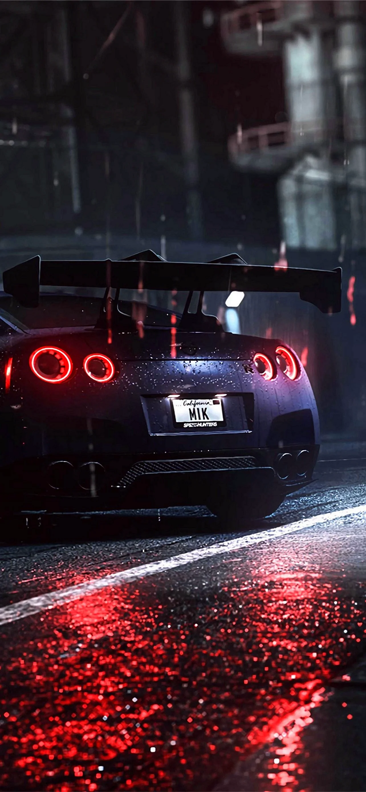 Nissan Gtr R35 Night Wallpaper for iPhone 13 Pro Max