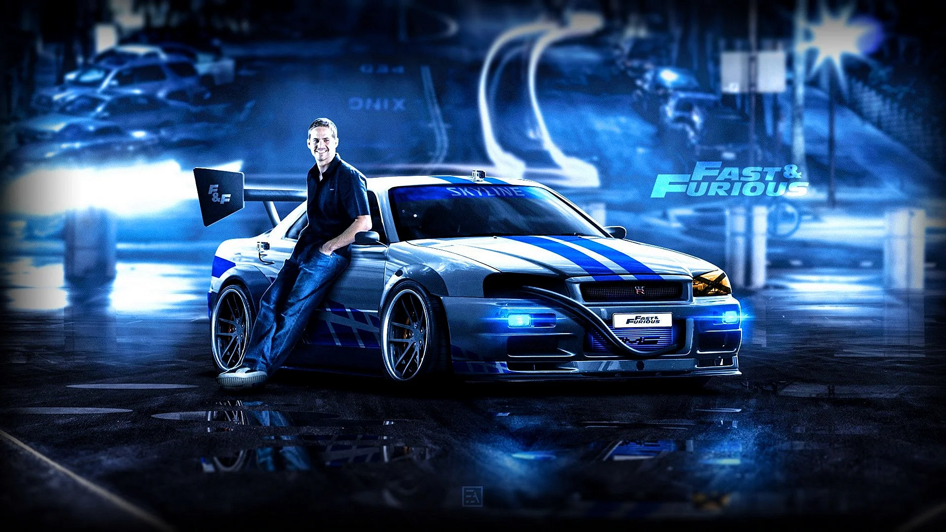 Nissan Skyline Gtr R34 Paul Walker Wallpaper