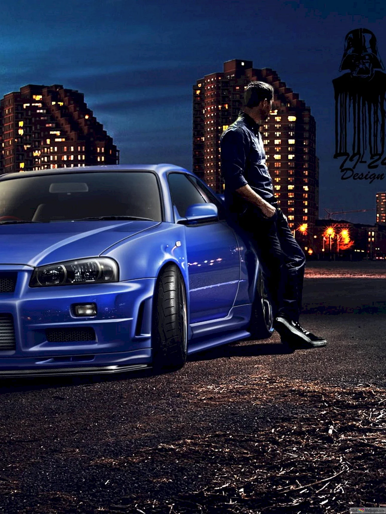 Nissan Skyline R34 Paul Walker Wallpaper For iPhone