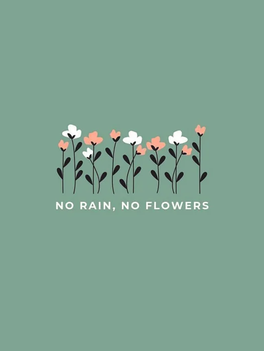 No Rain No Flowers Wallpaper