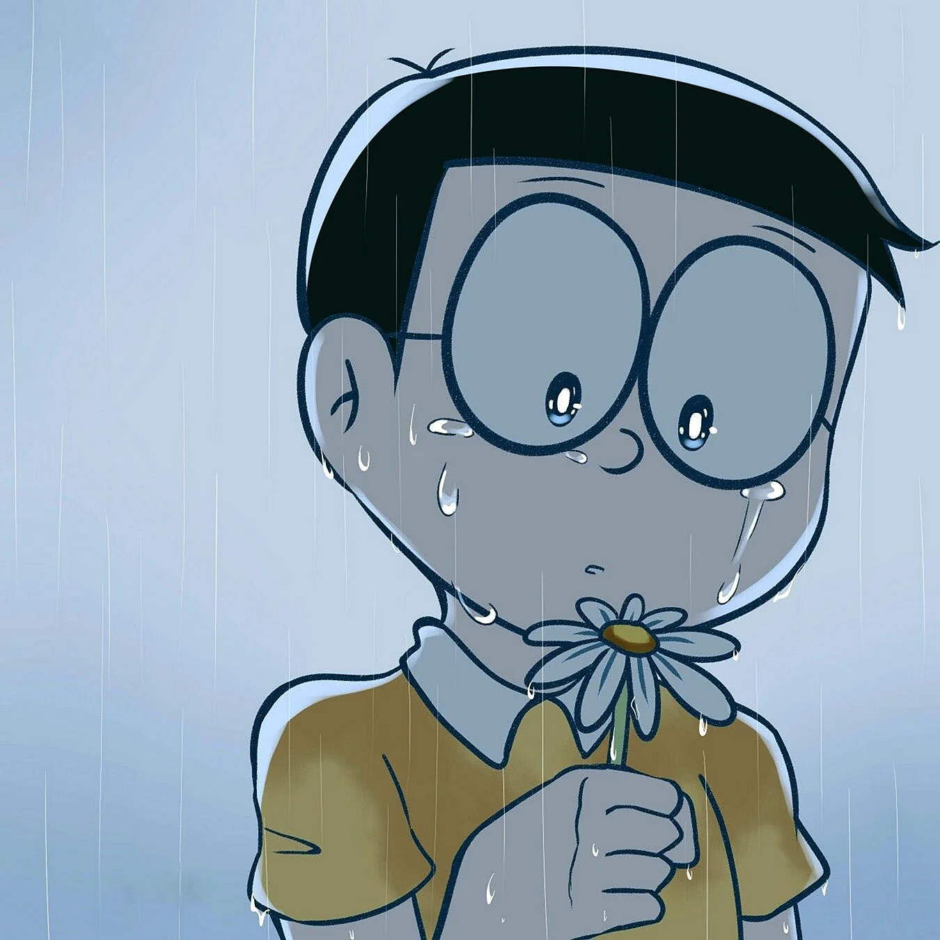 Nobita Sad Wallpaper