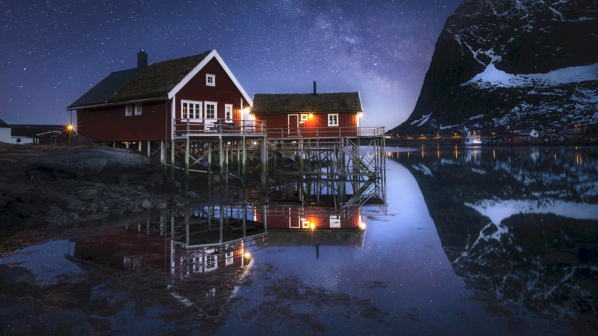 Norway Winter Night Wallpaper