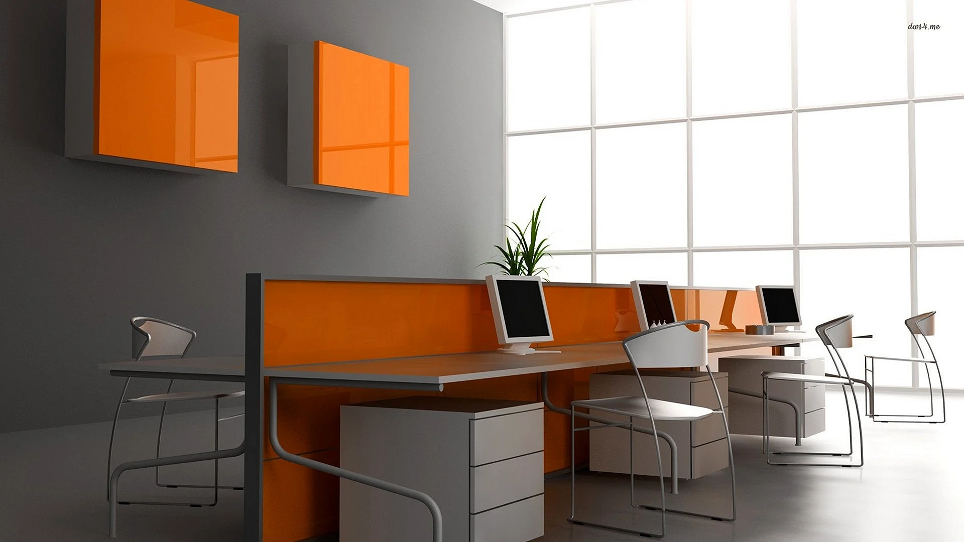 Office Wall Interior Design Wallpaper