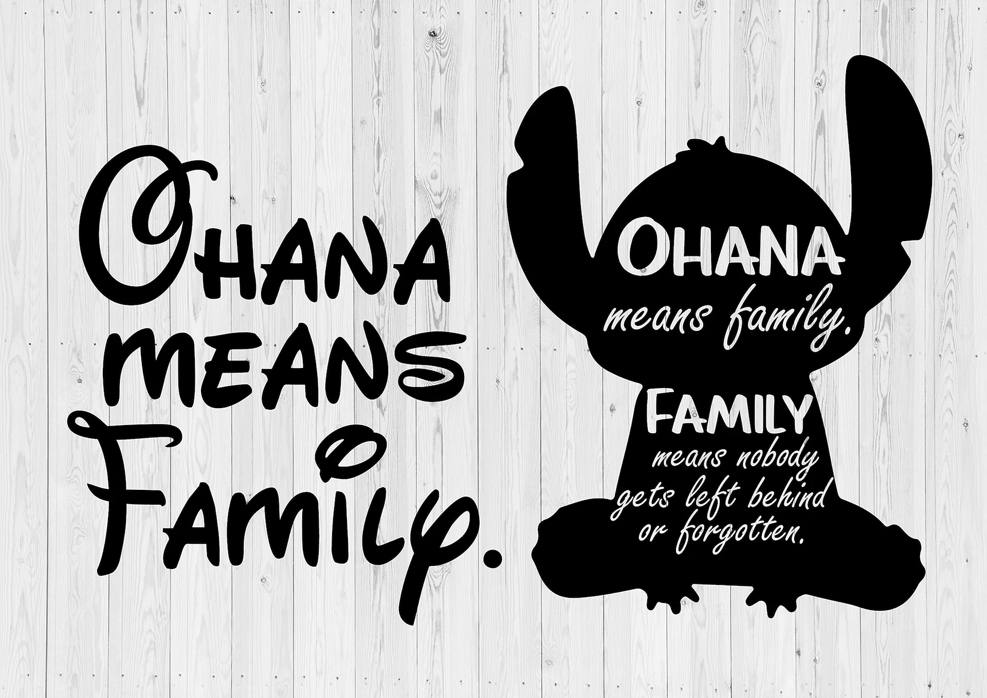 Ohana Means Family Wallpaper