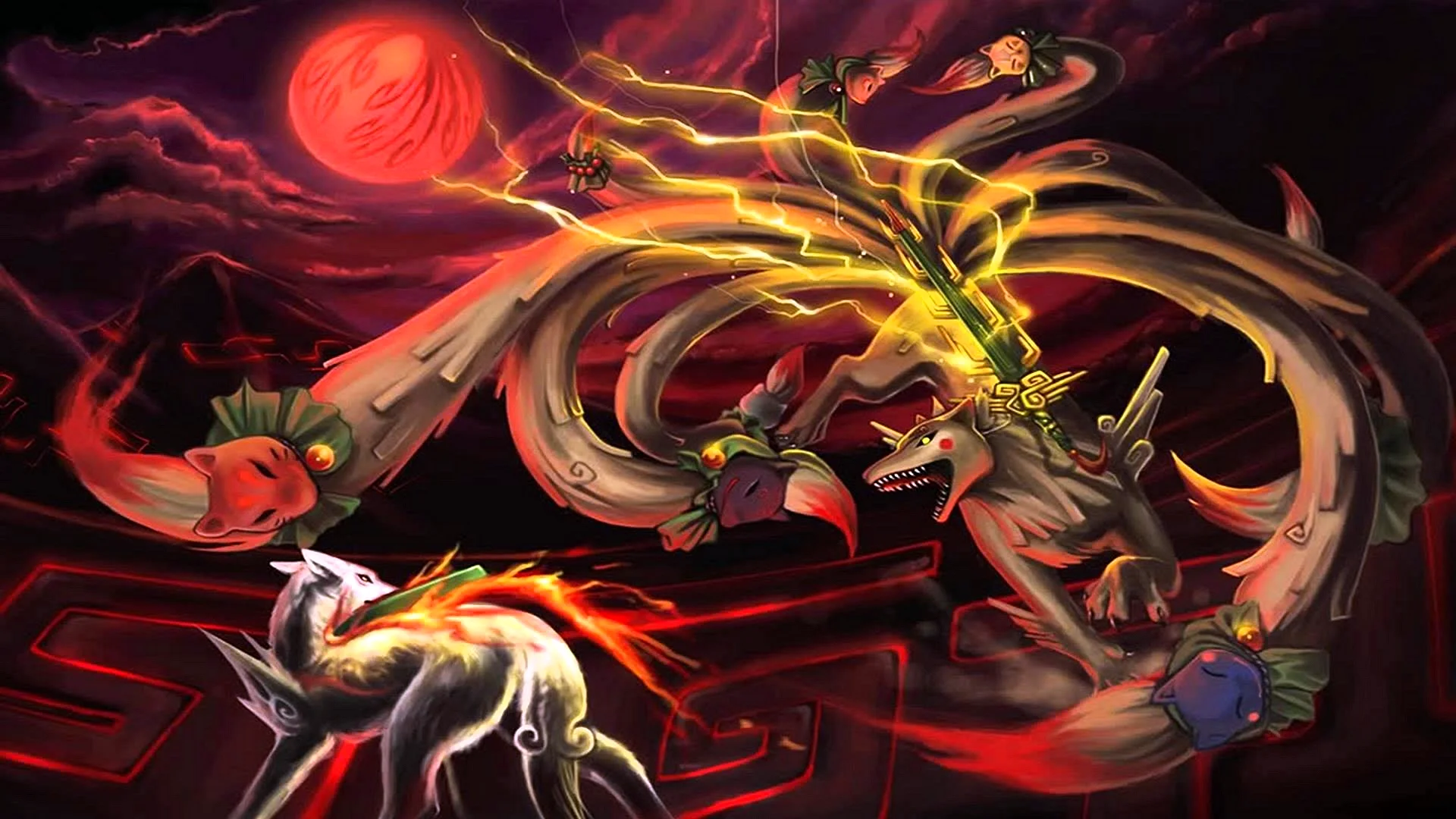 Okami Ninetails Wallpaper