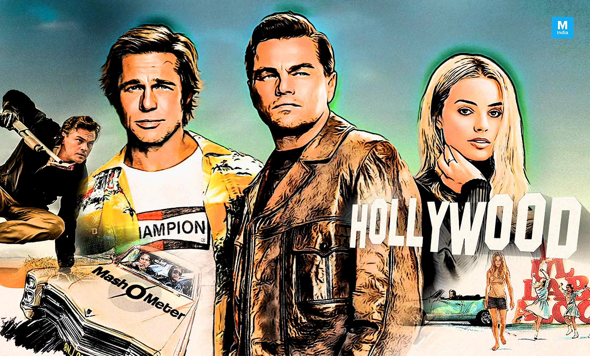Once Upon A Time In Hollywood Logo Wallpaper