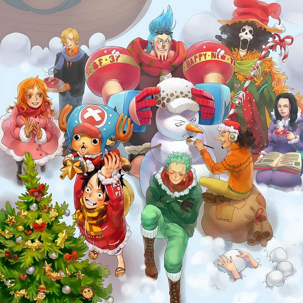 One Piece Christmas Wallpapers - Free One Piece Christmas Backgrounds ...