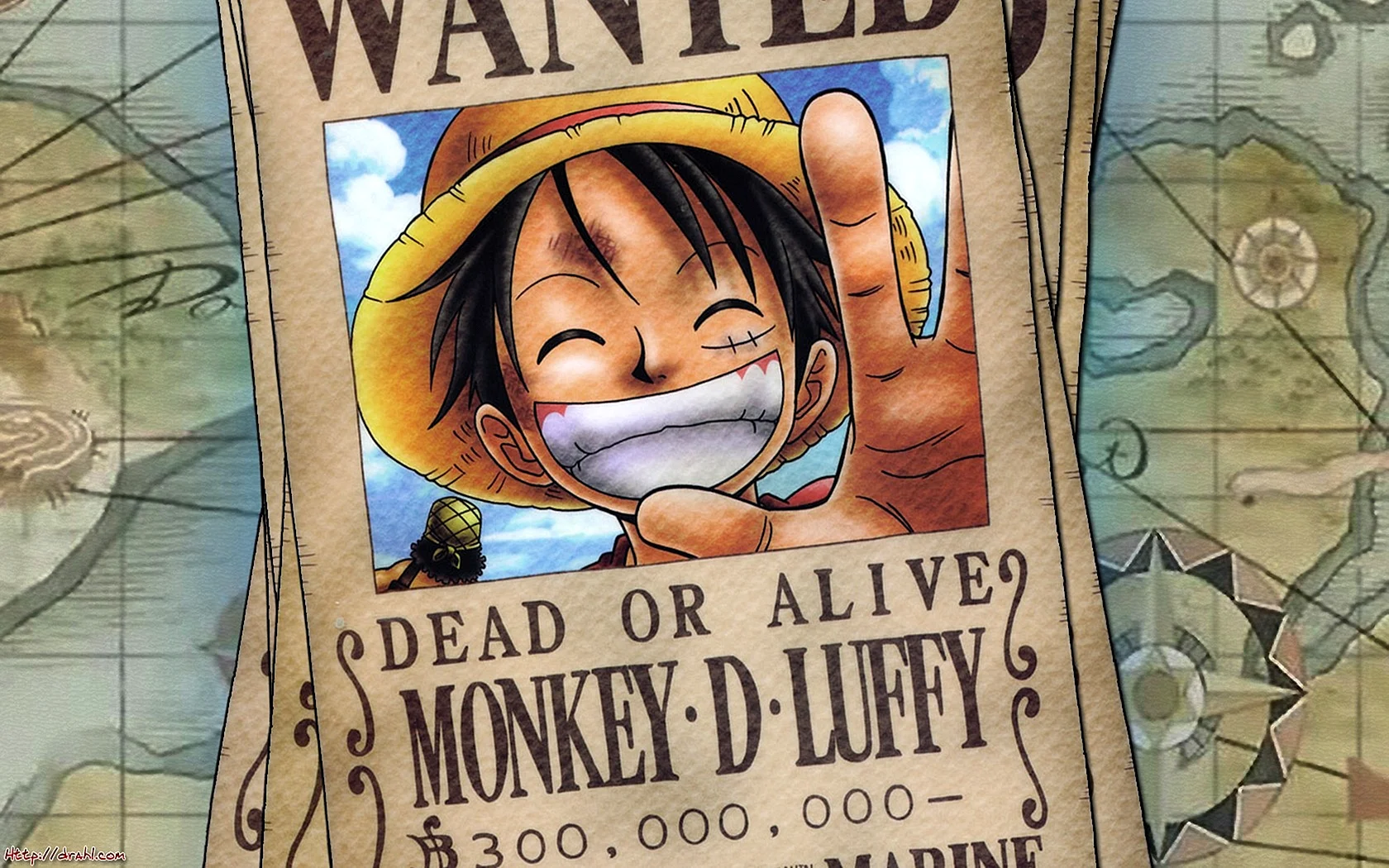 One Piece Wanted Poster Wallpaper