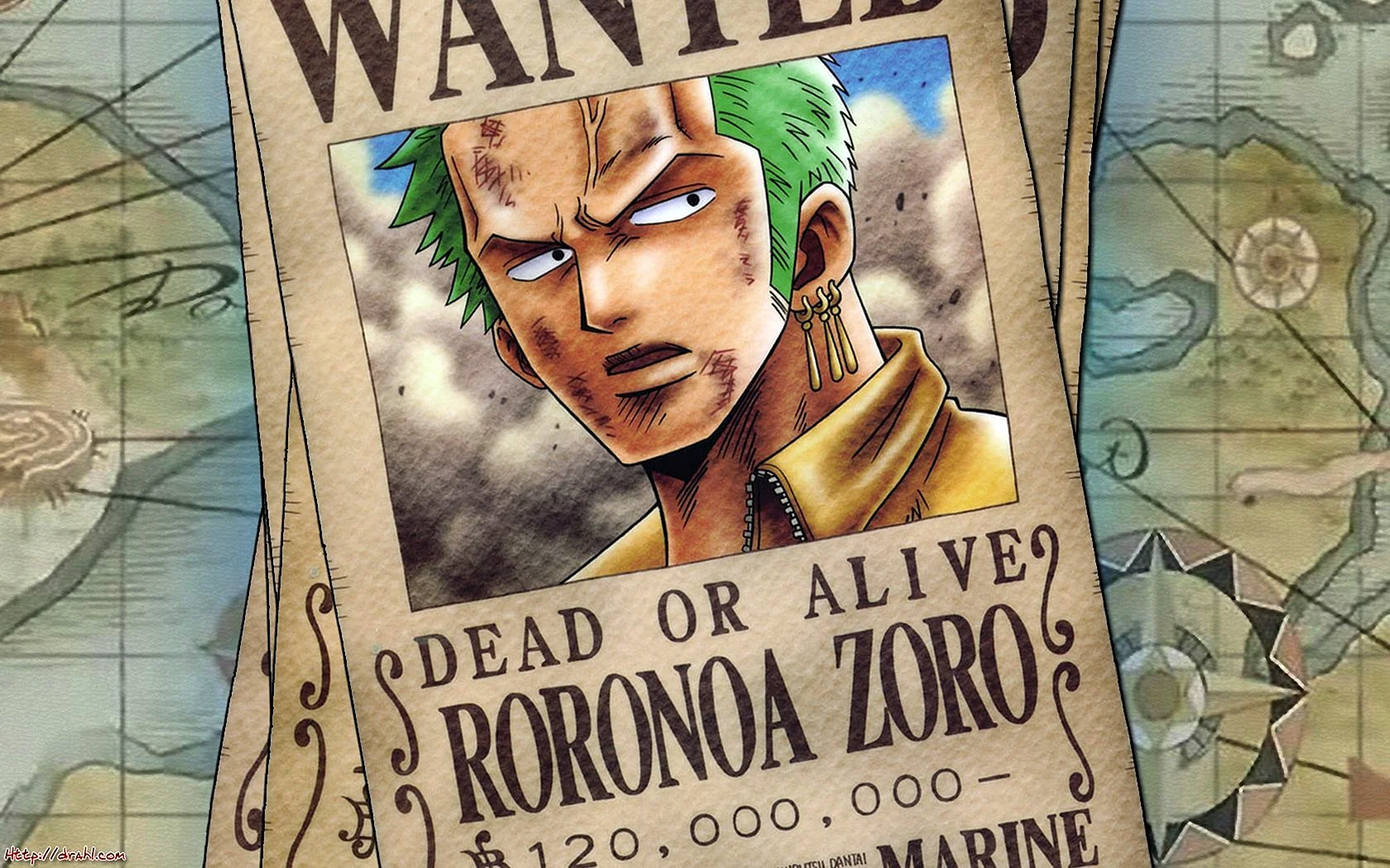 One Piece Wanted Roronoa Zoro Wallpaper