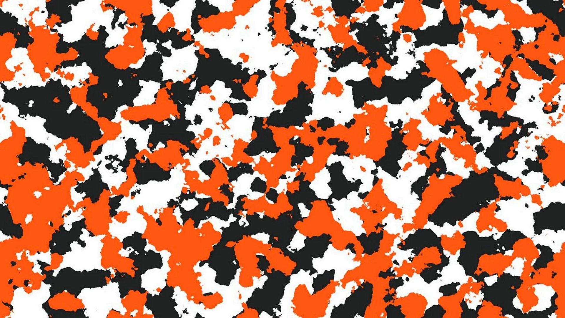 Orange Camouflage Wallpaper