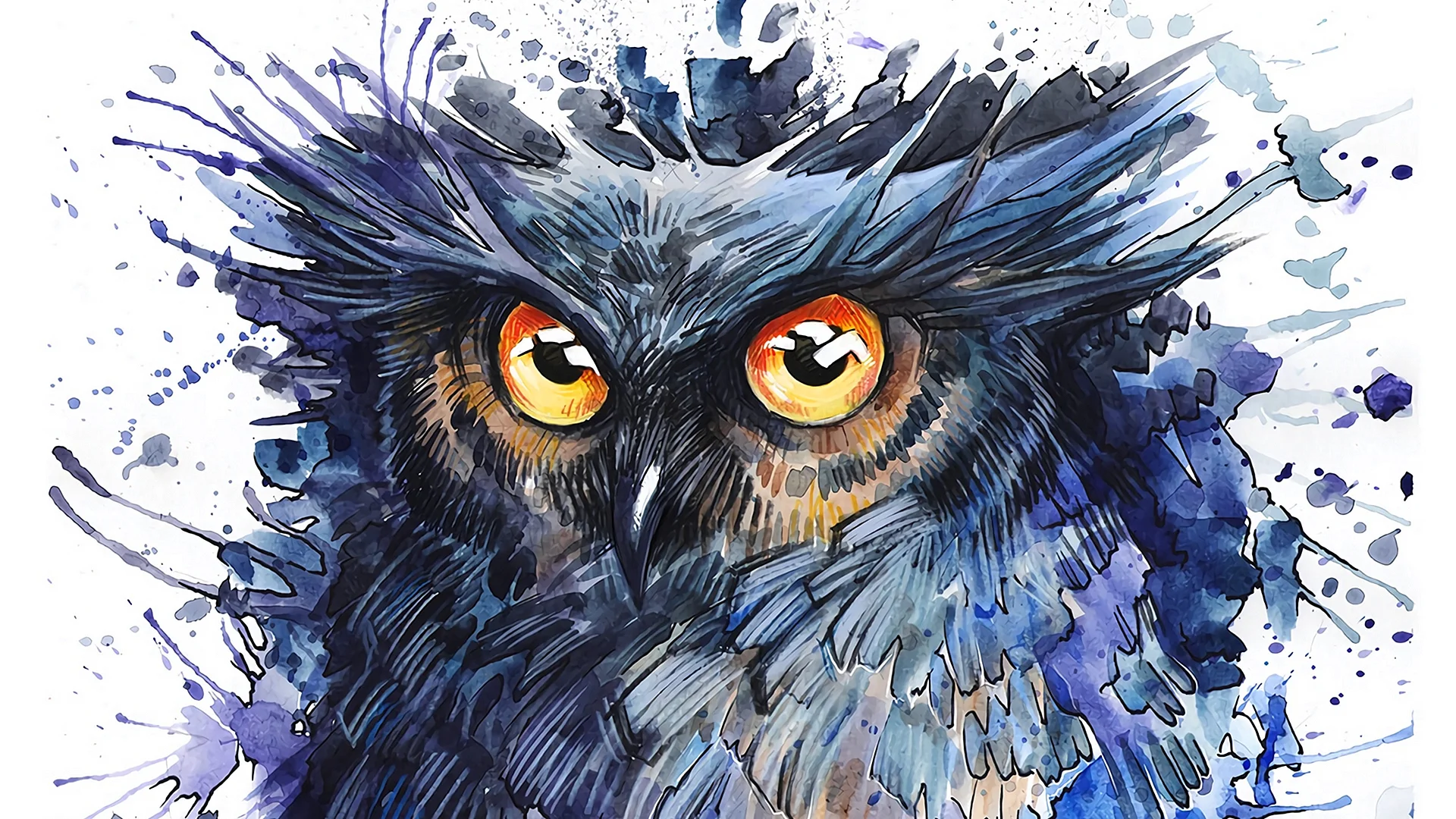 Owl Art Wallpaper