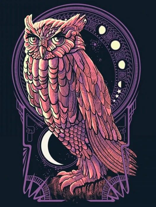 Owl Art Wallpaper