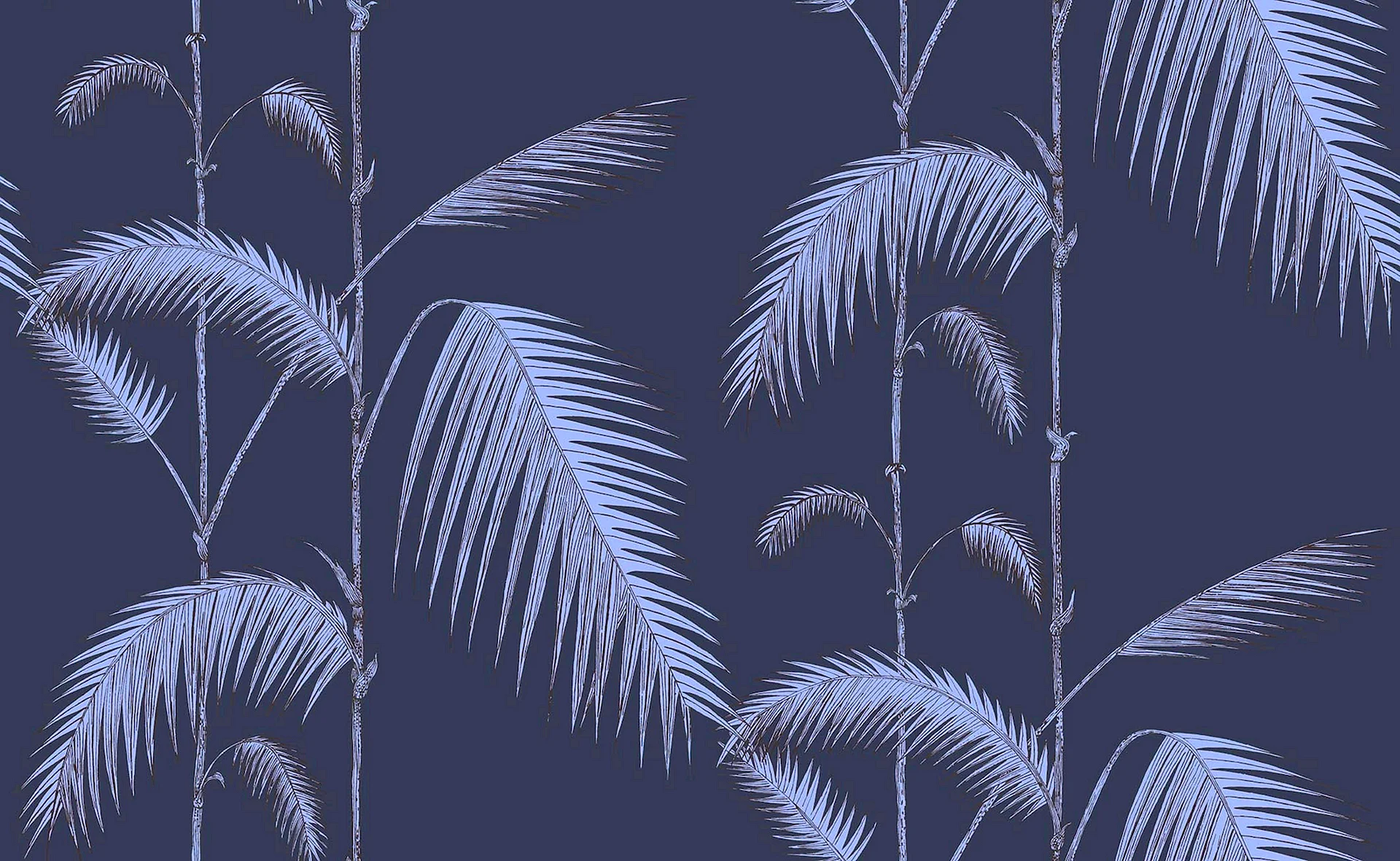 Palm Leaves Paper Paint Wallpaper