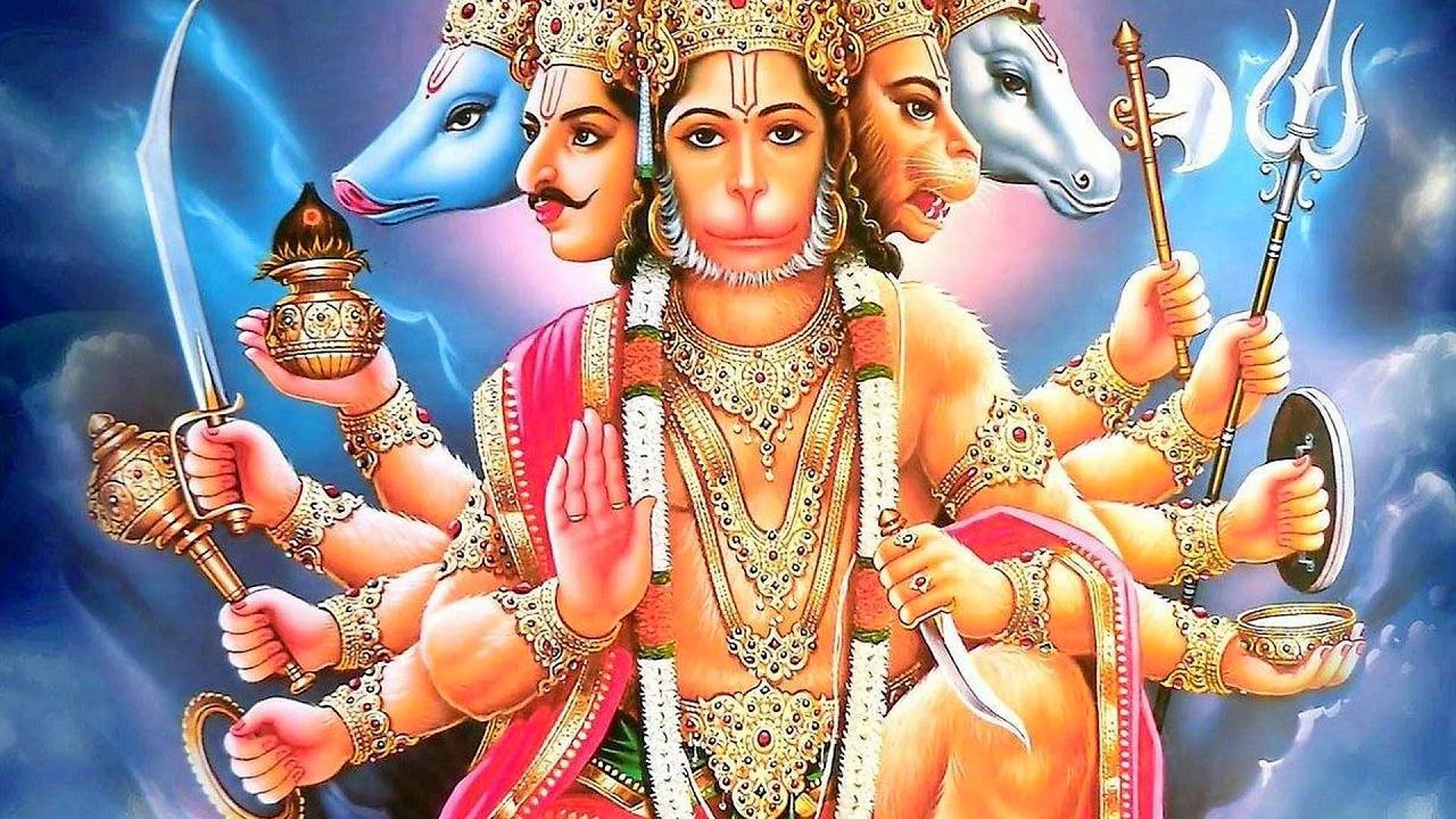 Panchmukhi Hanuman Ji Wallpaper