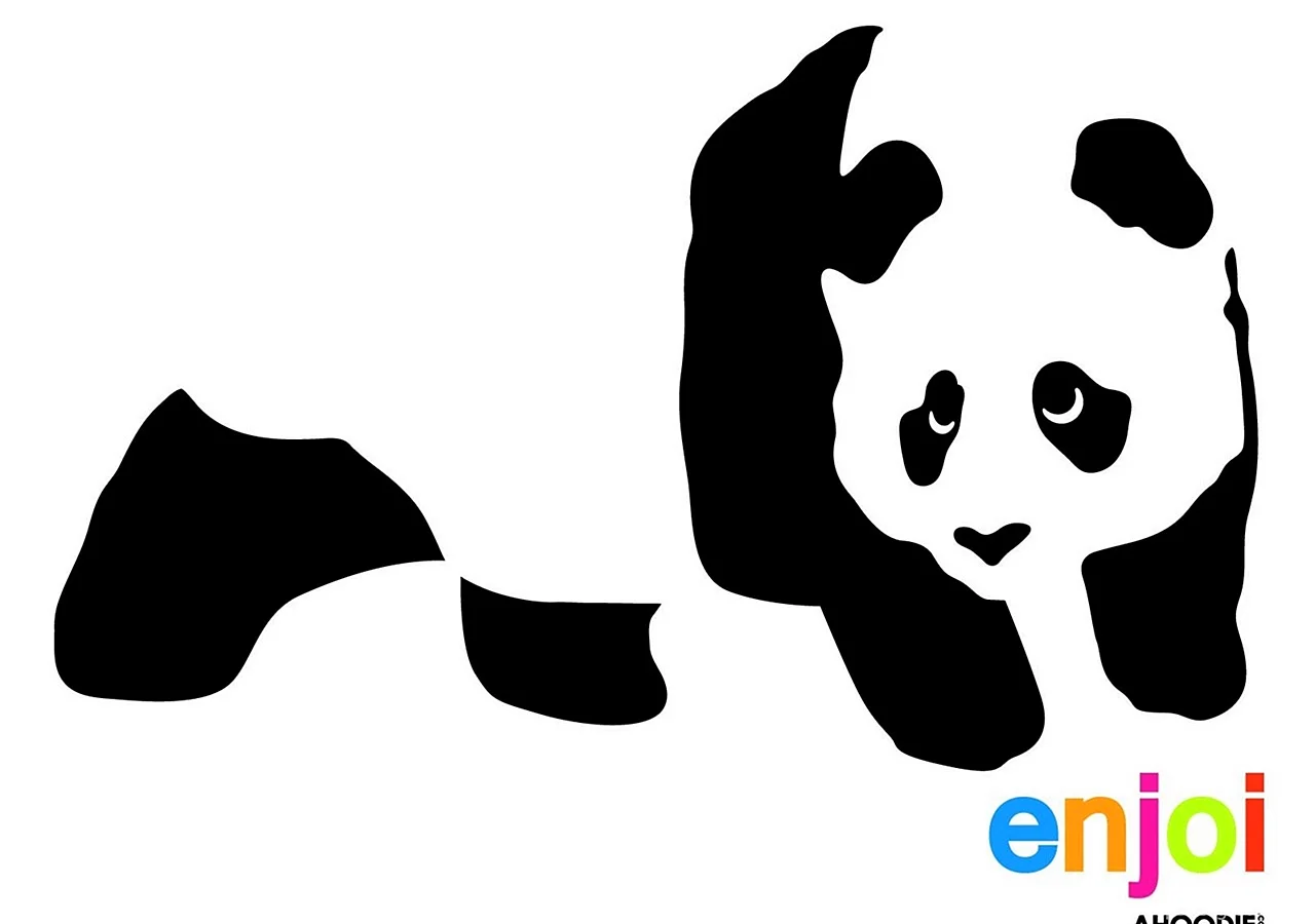 Panda Silhouette Wallpaper