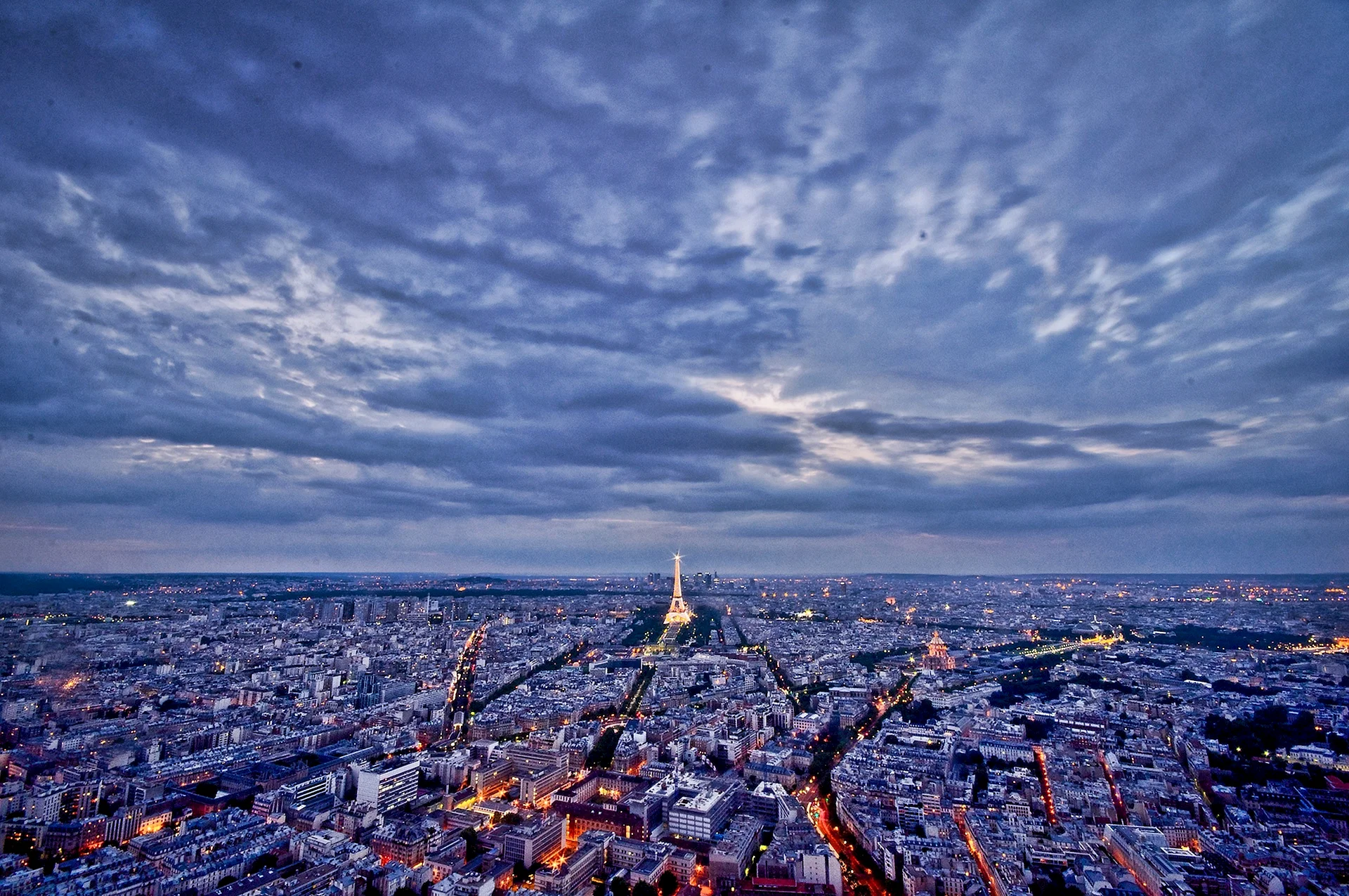 Paris Street Panorama Wallpaper