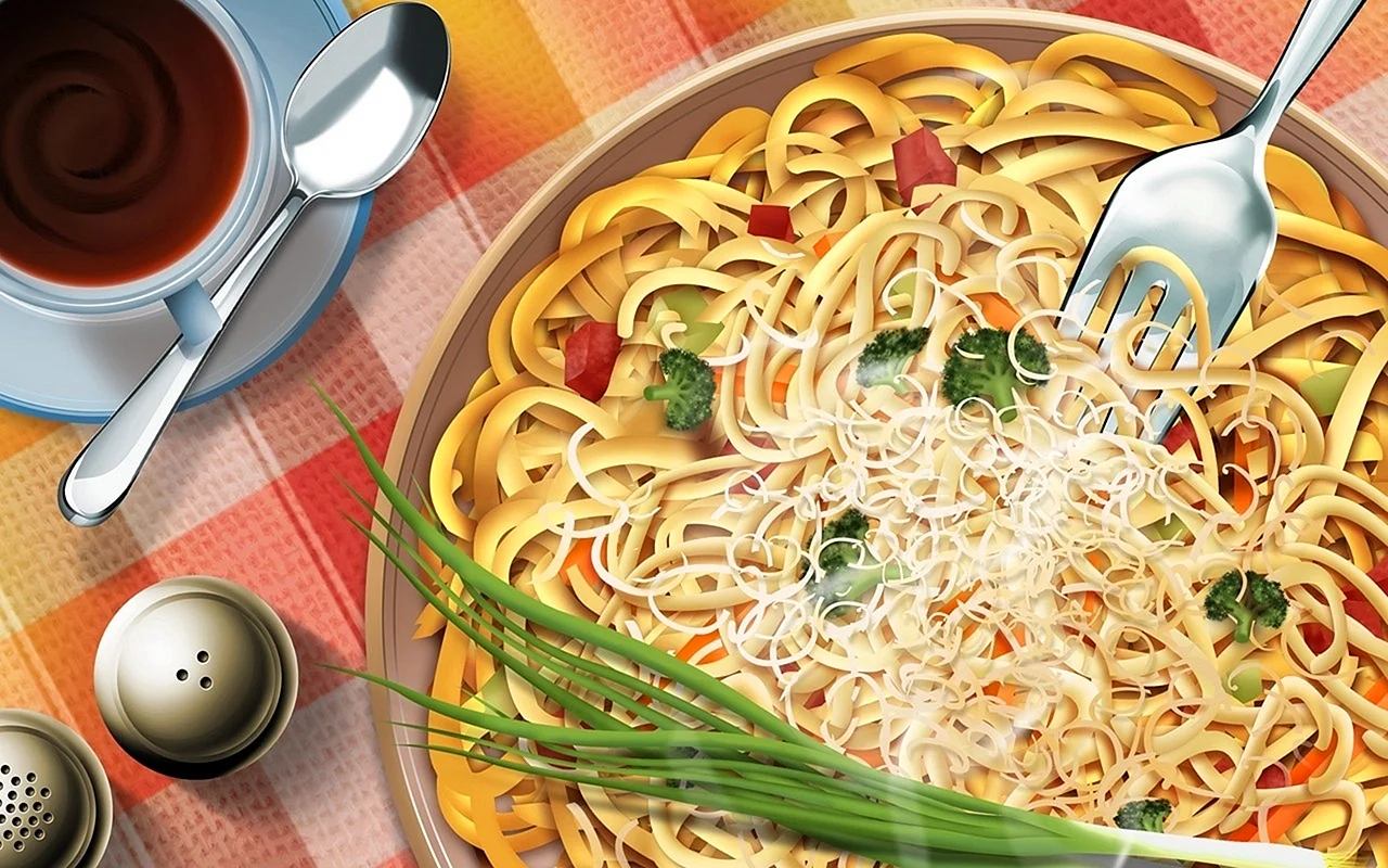 Pasta Noodles Wallpaper