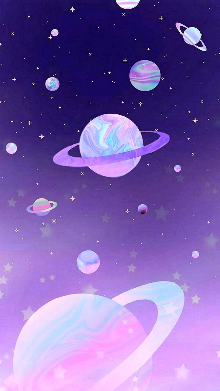 Pastel Galaxy Wallpaper For iPhone