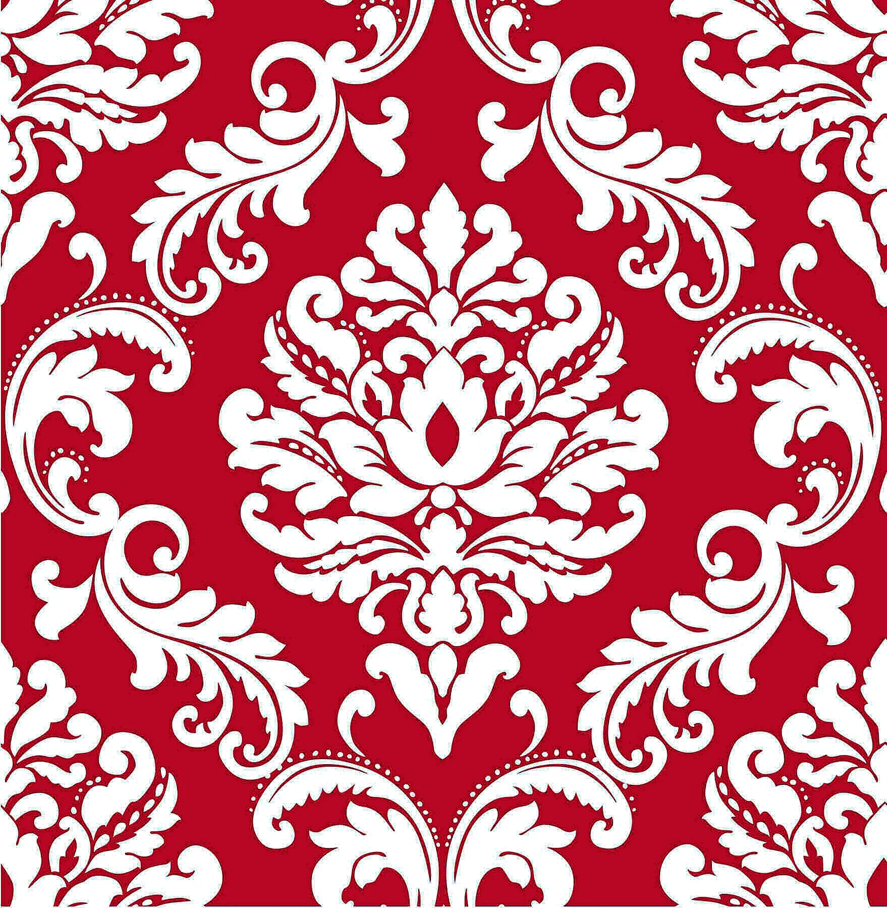 Pattern Damask Pink Wallpaper