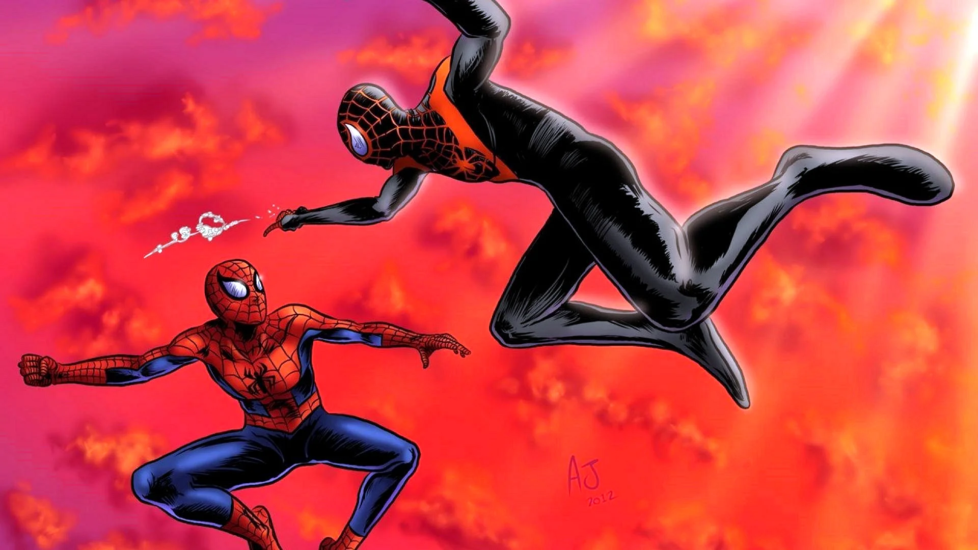 Peter Parker And Miles Morales Wallpaper