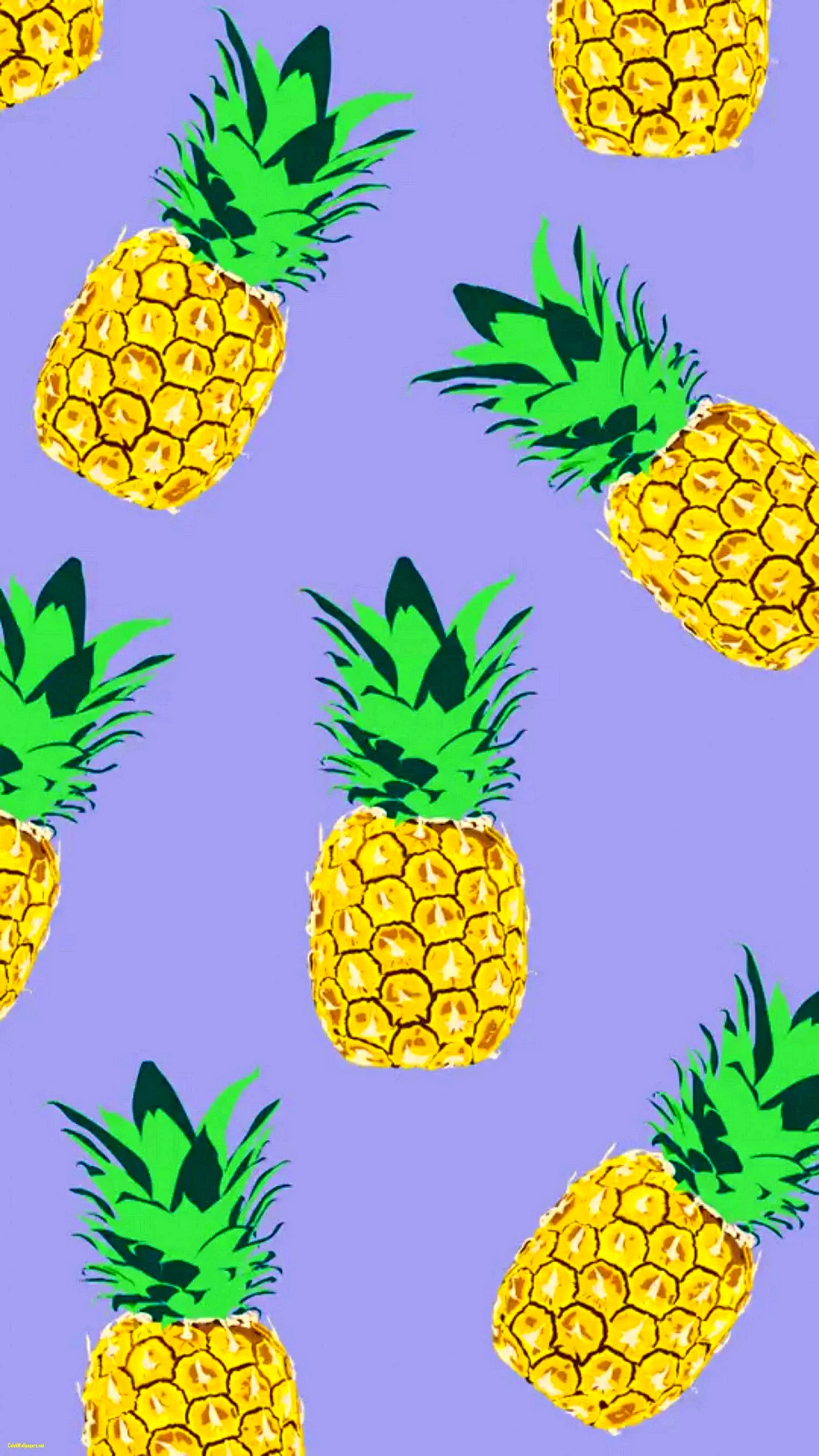 Pineapple Background Wallpaper For iPhone