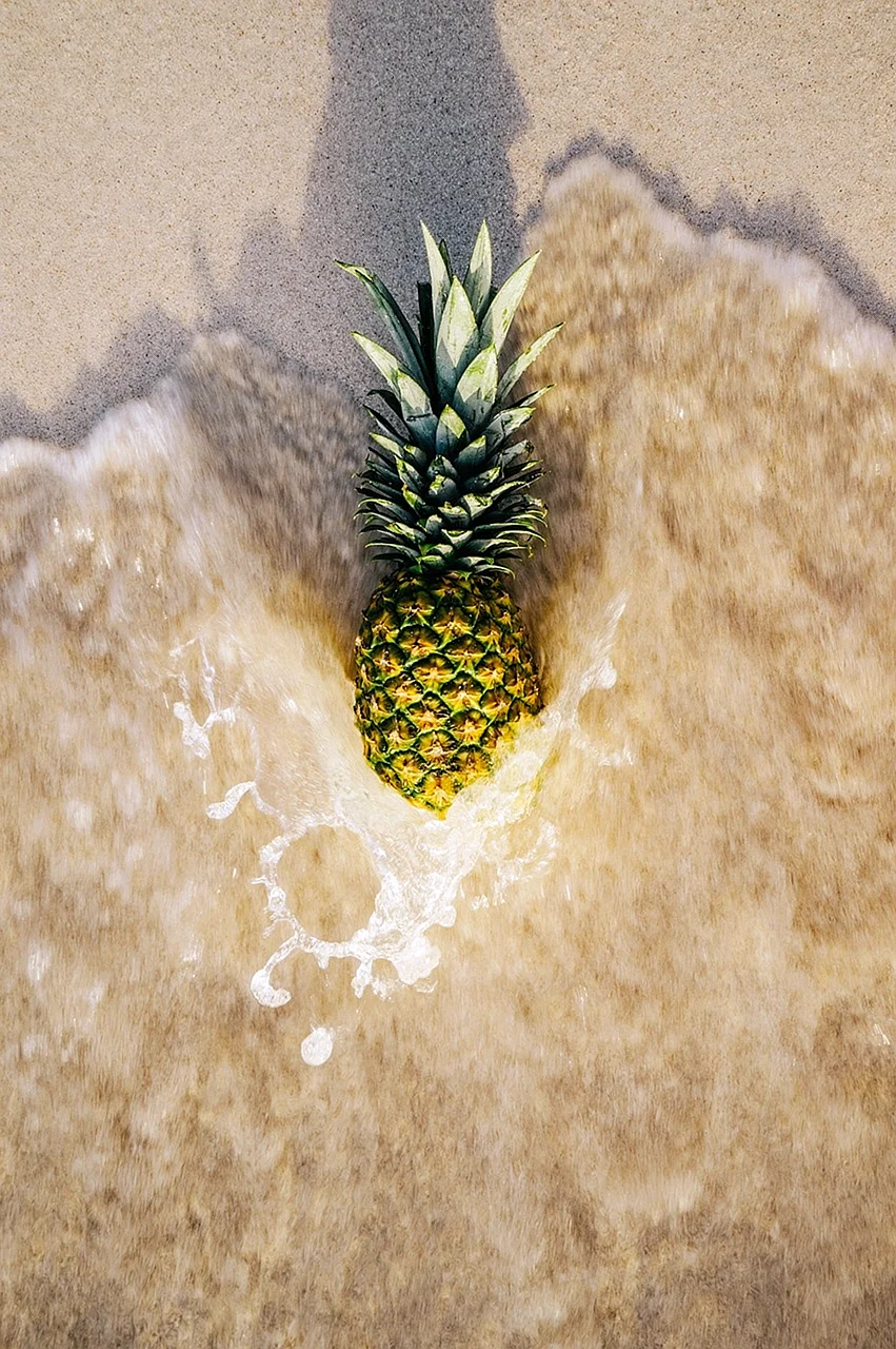 Pineapple Fleece Wallpaper For iPhone