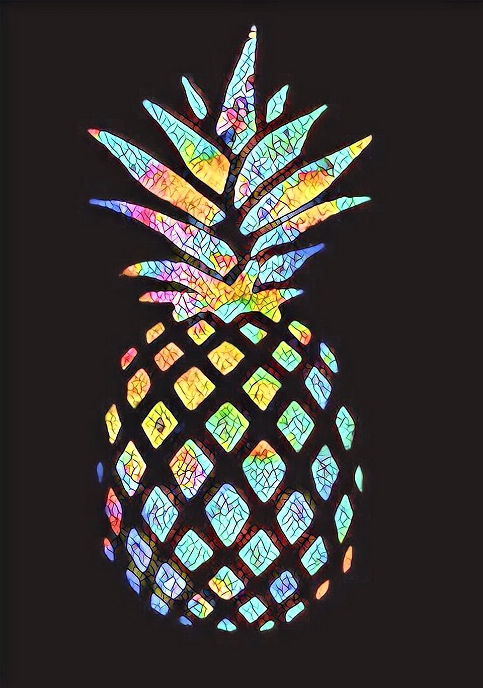 Pineapple Pattern Wallpaper For iPhone