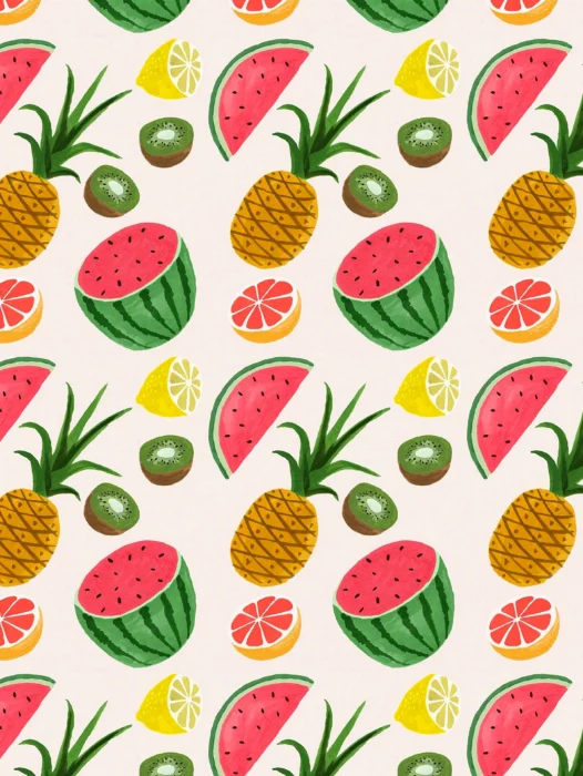 Pineapple Pattern Wallpaper