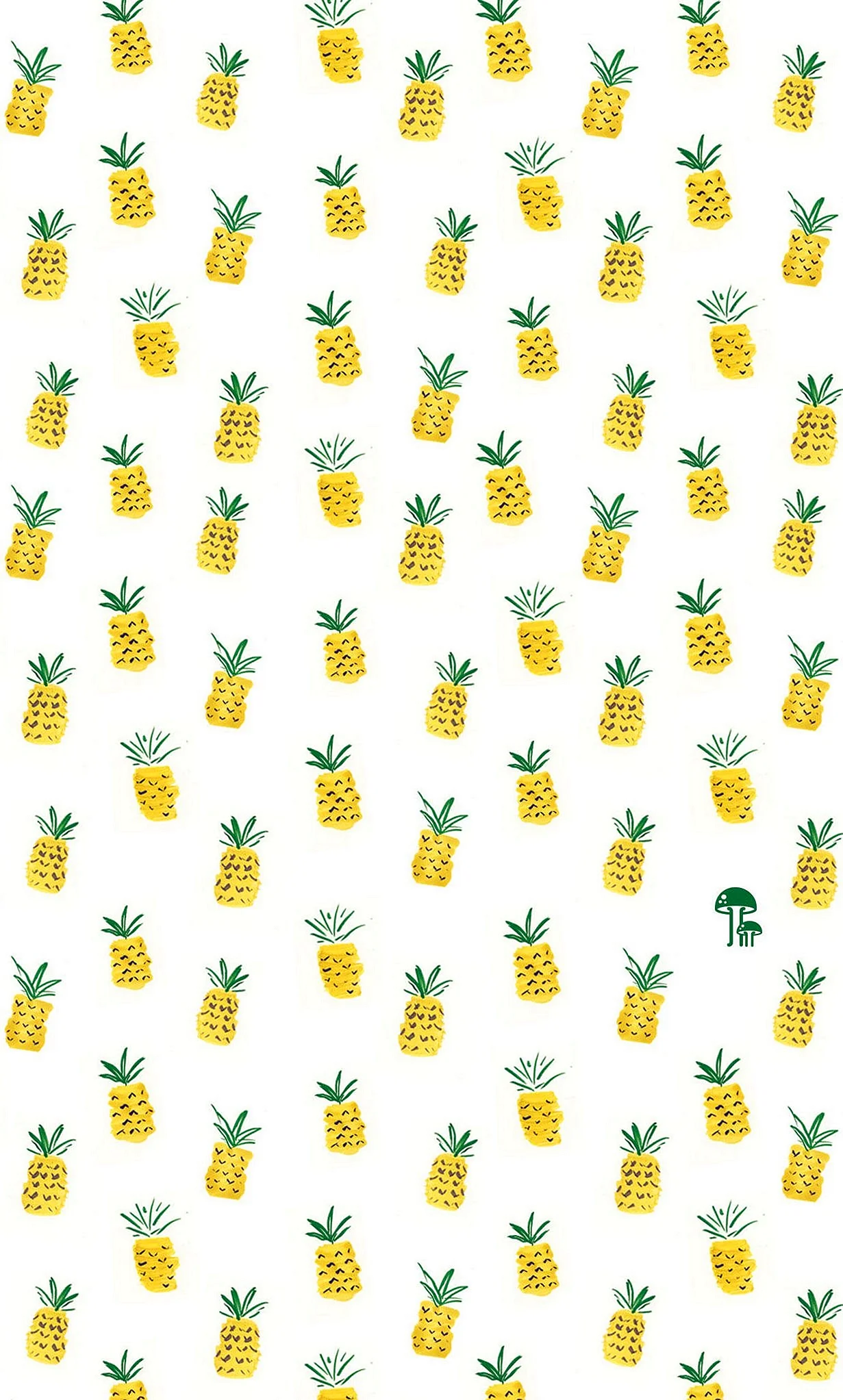 Pineapple Pattern Wallpaper For iPhone