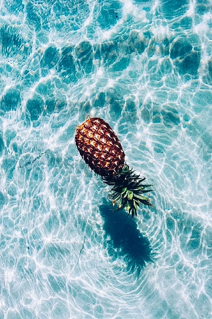 Pineapple Sea Wallpaper For iPhone