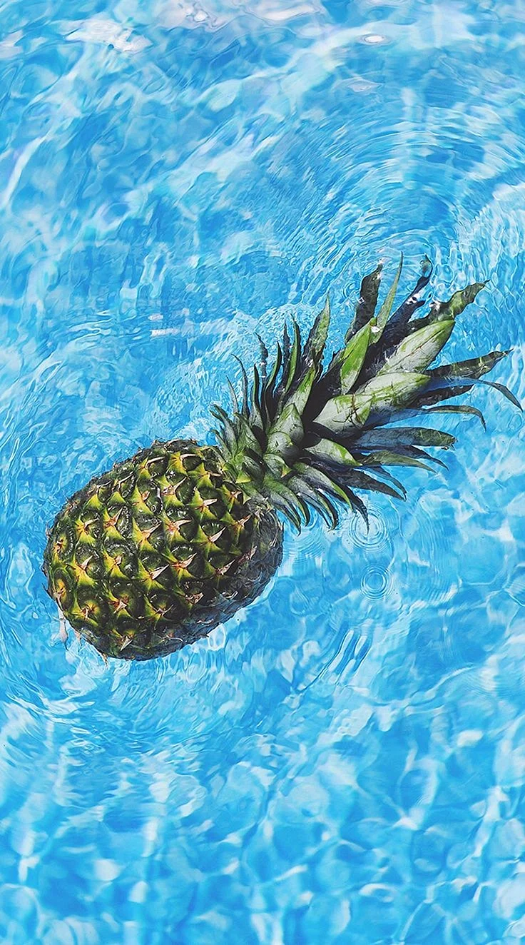 Pineapple Water Wallpaper For iPhone