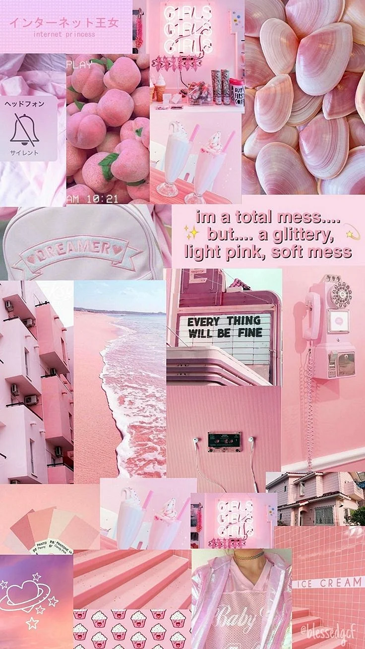 Pink Aesthetic Baby Girl Wallpaper For iPhone
