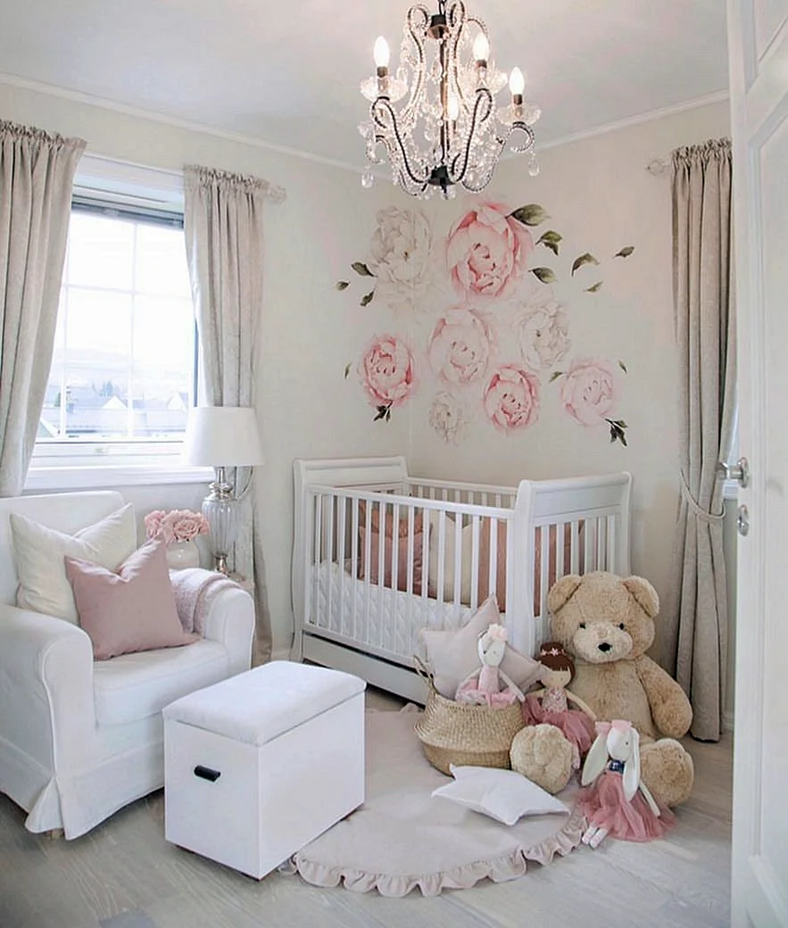 Pink Baby Room Wallpaper