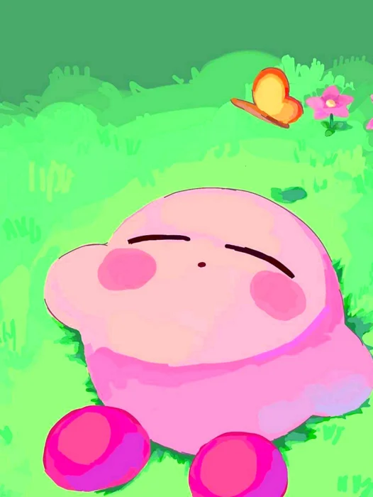 Pink Cute Kirby Wallpaper