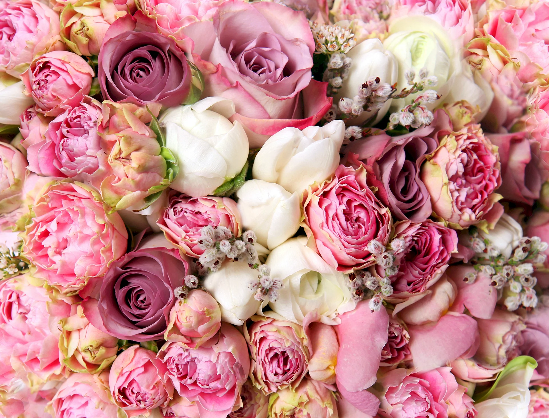 Pink Flower Bouquet Wallpaper