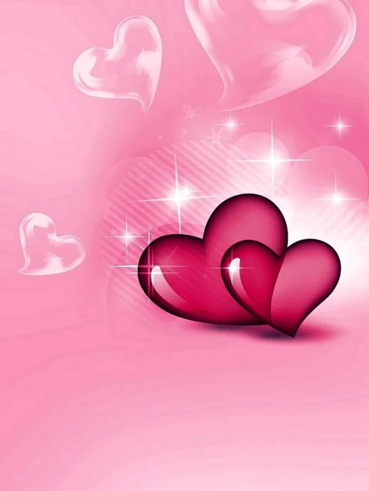 Pink Heart Wallpaper For iPhone