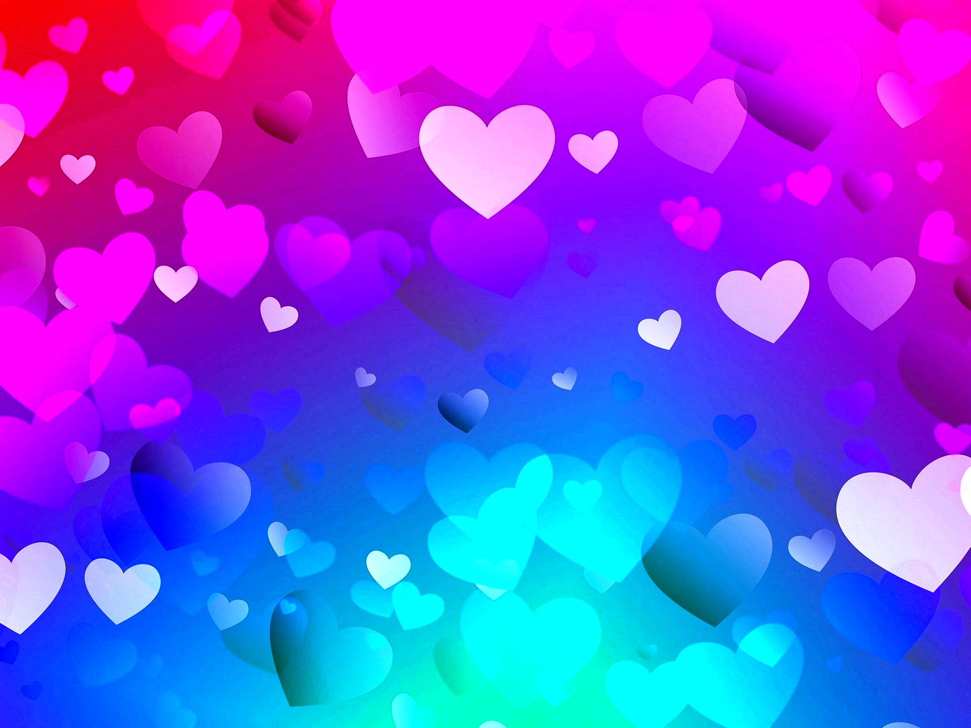 Pink Heart Background Wallpaper