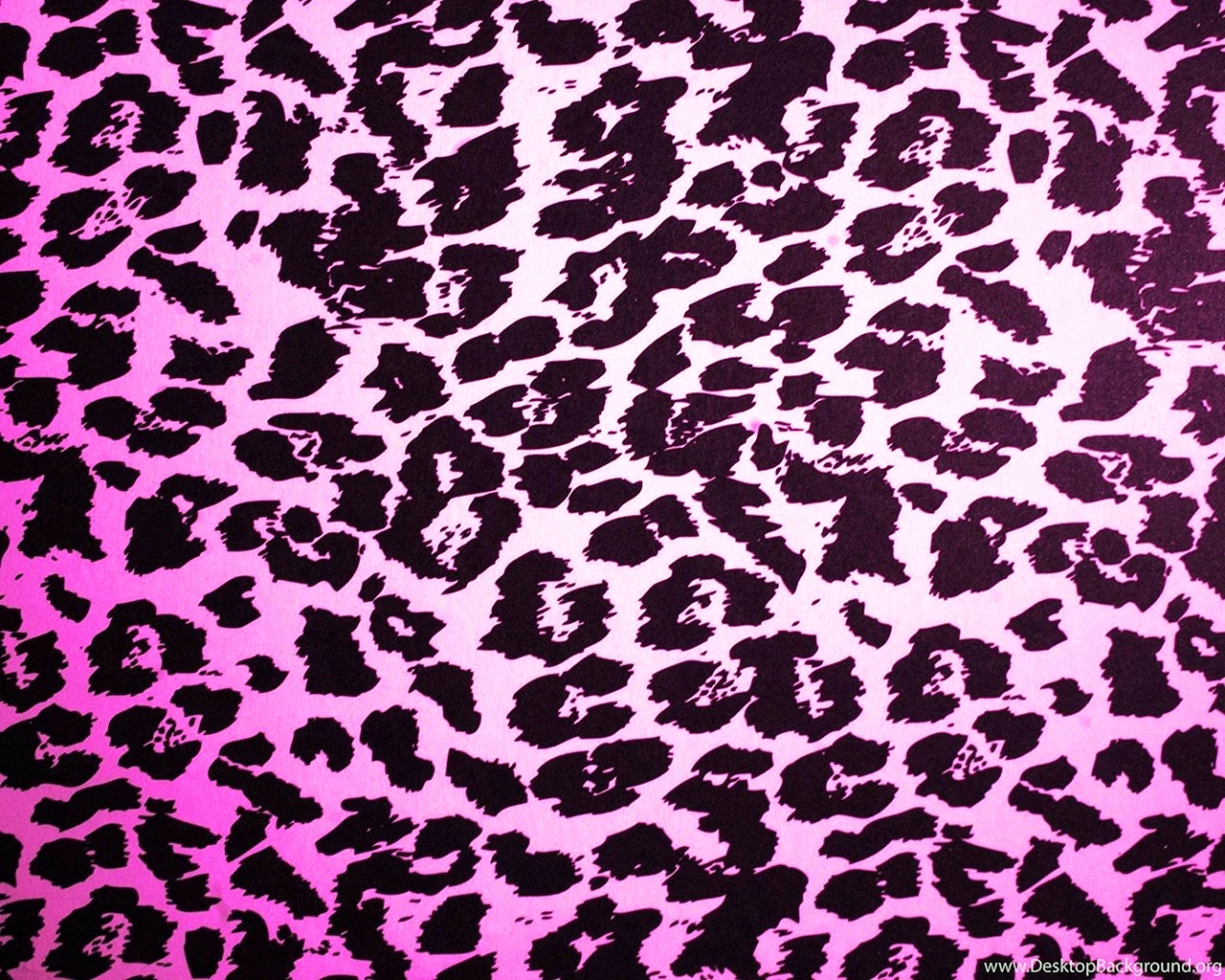 Pink Leopard Print Pattern Wallpaper