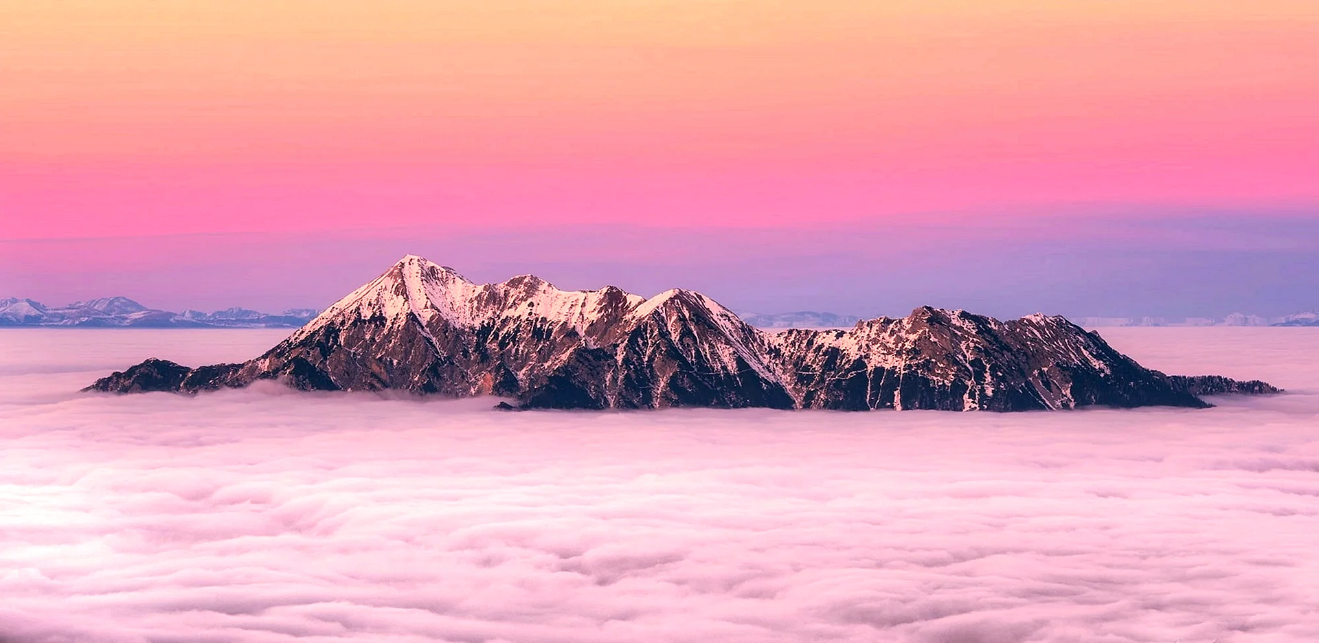 Pink Mountain Wallpaper