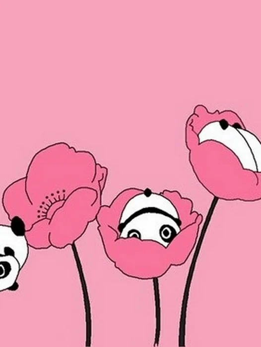 Pink Panda Wallpaper
