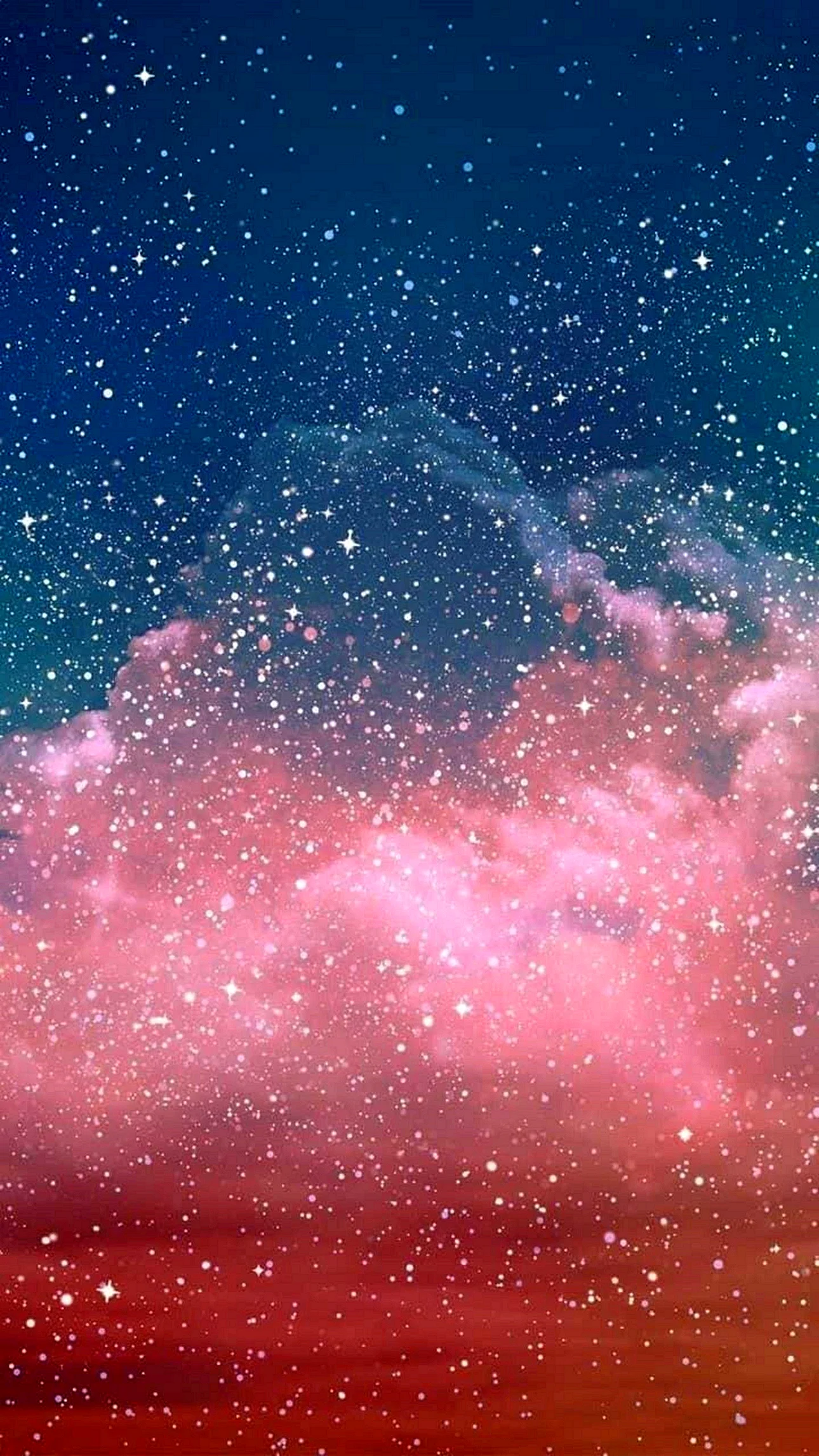 Pink Pastel Galaxy Sky Wallpaper For iPhone
